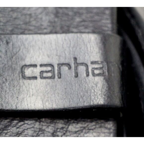 Carhertt SADDLE BLACK GENUINE LEATHER 1.5"Wd CASUAL DRESS MEN'S BELT Sz 44 (A34 - Picture 6 of 13